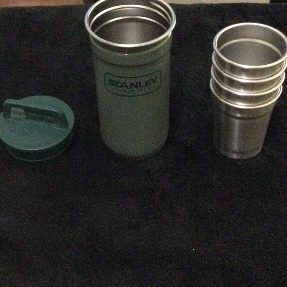 Stanley Green and Silver Travel Mug Set